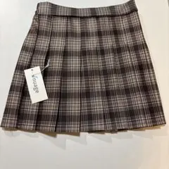 プリーツスカート チェック ミニスカート