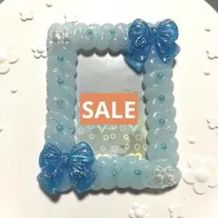 #63ホイップデコ カードケース 硬質ケース トレカケース 水色 青 ブルー