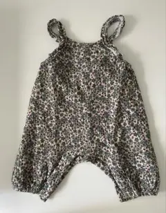 ZARA小花柄オーバーオール