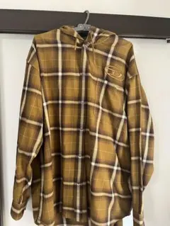 DIESEL フード付き ネルシャツ チェック柄のサムネイル