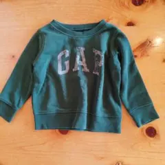 【GAP】90cm グリーン 長袖トレーナー