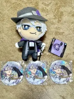 ツイステ限定品アズールぬい&缶バッジセット