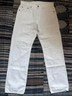 kapital kountry パッチワーク　ホワイト ストレートデニム パンツ