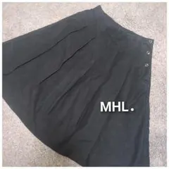 MHL. 黒 プリーツスカート サイズⅢ