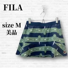 【美品】FILA フィラ テニス スコート スカート 吸水速乾 キュロット M