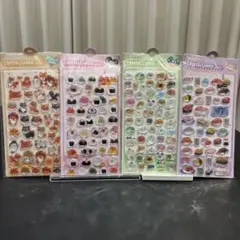 CRYSTALCAMEO♡動物・食べ物/4枚セット