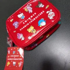 SWIMMER サンリオキャラクターズ ポーチ 赤
