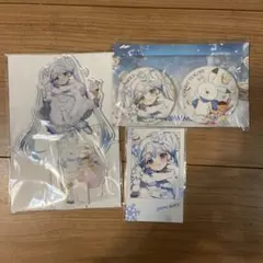 三越コラボSNOW MIKU 2024 缶バッジ アクスタ　フォト風カードセット
