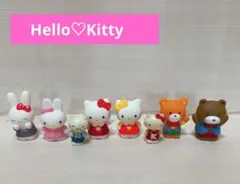ハローキティ　レトロ　ソフビ　指人形セット