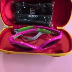 DUCO キッズ サングラス 車型ケース付き*ピンク「展示品」