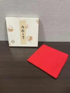祖」天壇 毛氈 赤 緋毛氈 1本 日本フエルト工業 共箱 （521F ②