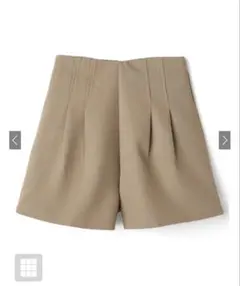 ハイウエストタックショートパンツ［at1647］
