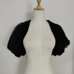 【美品】a.r.w アロー チュールボレロ 結婚式 パーティー パフスリーブ M