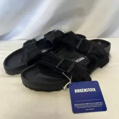 RickOwens × BIRKENSTOCK ファーサンダル黒 40 26cm 中古・古着通販】BIRKENSTOCK (ビルケンシュトック) RICK OWENS