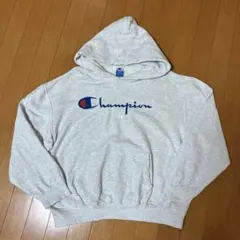 USA製 チャンピオン 90s 青刺繍タグ ビッグロゴ スウェットパーカー L