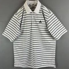 美品 adidas golf アディダスゴルフ ポロシャツ 半袖 ボーダー M
