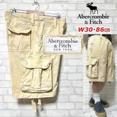 ABERCROMBIE&FITCH ヴィンテージ加工 ワイドカーゴショーツ