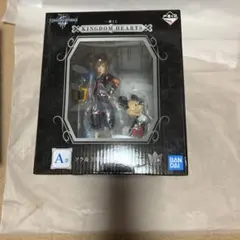 一番くじ　KINGDOM HEARTS A賞　ソラ&王様ミッキースタチュー未開封