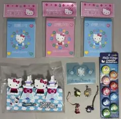 まとめ　ハローキティ　伝言メモ　ナースキティ カードケース　根付　缶バッジ１０点