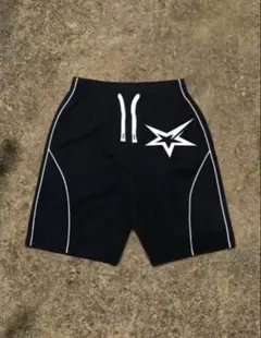 ブラックショートパンツ サイドライン