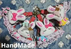 メグえもん様✨専用ハンドメイドぷっくりハートうさぎ55 - メルカリ