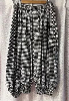 ☆新品！BLACK コムデギャルソン サルエルパンツ チェック柄 XS