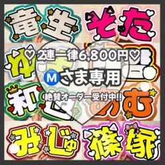 Ⓜ️様専用　オーダー　うちわ文字　団扇屋さん　連結　文字パネル　ファンサ