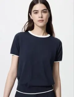 UNIQLO UVカットクルーネックセーター/ウォッシャブル