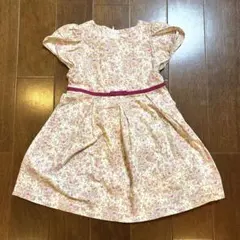 花柄半袖ワンピース100cm むーのんのんmoo non non 日本製のサムネイル