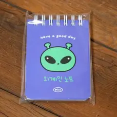 【韓国ARTBOXで購入】 宇宙人ミニリングノート