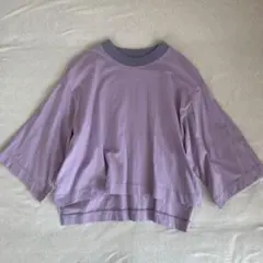 美品✨中川政七商店 麻布Tシャツ 薄紫ラベンダー リネン 五分袖 - メルカリ