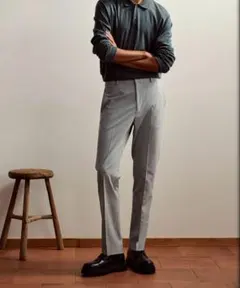 h&m スラックス　グレー　EUR44 UK30R