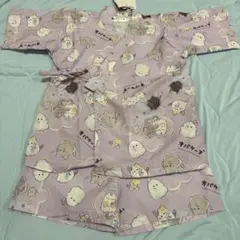 【新品】　オバケーヌ　紫　甚平　120cm