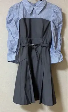 ダズリン　レイヤードシャツミニワンピース