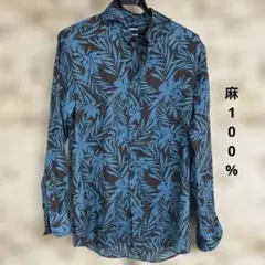 Complet par men's melrose 長袖シャツ ボタニカル柄のサムネイル