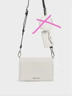 【CHARLES & KEITH】マルチウォレットショルダーバッグ