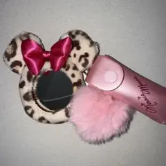 東京ディズニーリゾート レオパード柄 リップケース ミラー ミニーマウス