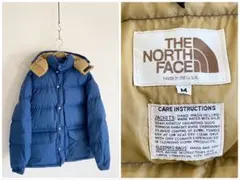 希少 70sビンテージ USA製 茶タグ ノースフェイス ダウンジャケット M