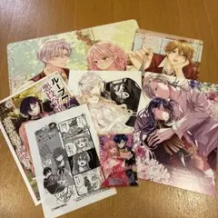 コミック購入特典セット　ビジュアルボード、リーフレット