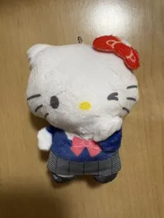 ハローキティ 制服風 ぬいぐるみボールチェーン　ガチャガチャ