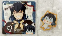 鬼滅の刃 バレンタイン コースター クッキーバッジ伊之助