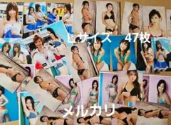 レースクイーン 生写真Ｌサイズ47枚セット 難有り 石井おりえ、実川幸 他