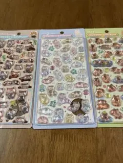 『国内正規品』ボンボンドロップシール3種　レッサーパンダ　アルパカ　カピバラ