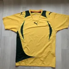 【美品】プーマ　Puma サッカー　シャツ　メンズ　日本製 Vネック　Oサイズ