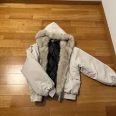 。*様 y2k ファージャケット　グレー