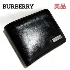 極美品 BURBERRY LONDON 折り財布 レザー ノバチェック 黒 - メルカリ