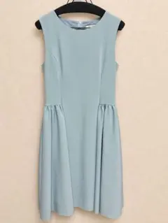 極美品◆13万 FOXEY ティアードワンピース フレンチパフ シルク ミント 極美品◇13万 FOXEY ティアードワンピース フレンチパフ シルク ミント