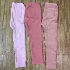 長ズボン•レギンス3点セット（美品）　UNIQLO 110cm