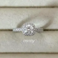 ギラギラ✨ナミビア産❗️D0.55CT✨プラチナダイヤモンドリング