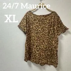 ⭐️美品⭐️24/7 Maurice 【XL】 ヒョウ柄 Tシャツ 半袖